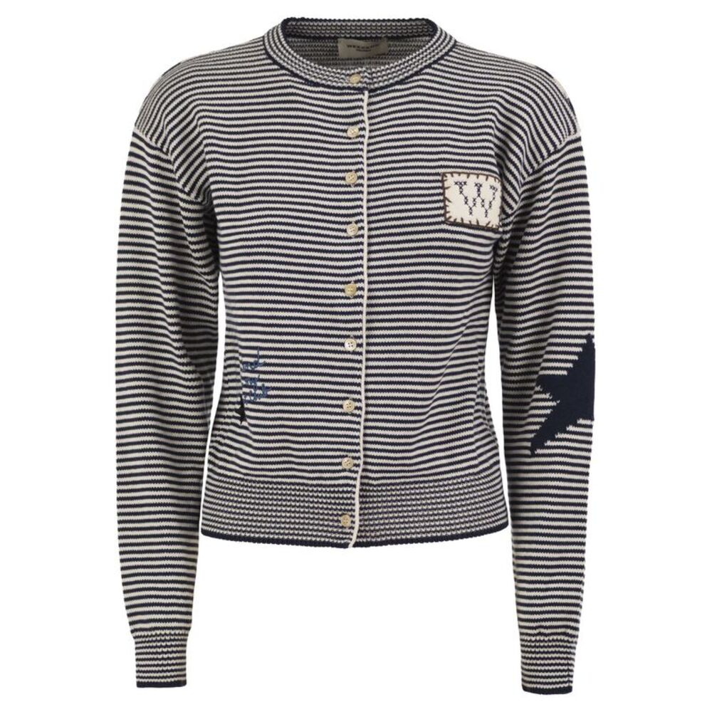 Weekend Maxmara Women Wkdteiera - Striped Cotton Knit Cardigan